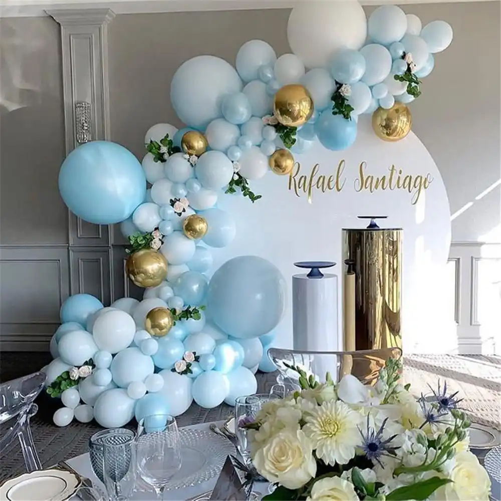 53 Top Images Baby Blue And White Wedding Decorations / Wedding Reception Decor In Bali Baby Blue Theme Decor