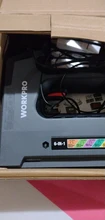 WORKPRO-grapadora eléctrica de 3,6 V, pistola de clavos de iones de litio, inalámbrica, resistente, 6 en 1, clavadora de muebles, herramienta de grapas de marco de madera