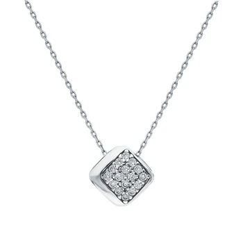 

Silver Pendant with cubic zirconia sunlight sample 925 test