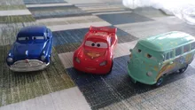 Disney-Set de figuras de la película Cars 3 de metal, juguete de modelo de coche, a escala 1:55, con diseño de relámpago McQueen, Jackson, Mack, tío Truck, regalo para para cumpleaños