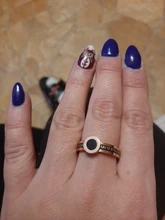 JeeMango-anillos de boda con números romanos para mujer, joyas de acero inoxidable de titanio y oro rosa, joyería JR19060