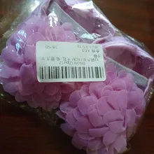 Zapatos de princesa para bebé recién nacido de Color sólido, zapatos de cuna Flor de Gasa para niñas, zapatos infantiles antideslizantes de fondo suave