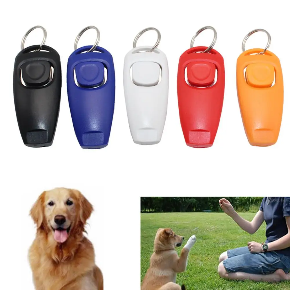 

Pet Dog 2in1 Clicker and Whistle Obedience Agility Puppy Behaviour Training NEW 0-20kg NF