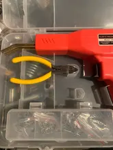 Soldador de plástico, herramientas de garaje, grapadora caliente práctica, máquina de reparación de plástico PVC, reparación de parachoques de coche