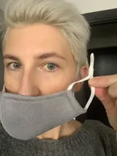 Mascarilla gruesa de invierno para adultos, máscara facial reutilizable, ajustable, a prueba de viento, de doble capa