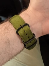 Correa de reloj de liberación rápida para hombre y mujer, banda de nailon de calidad NATO con hebilla negra de acero inoxidable, 18mm, 20mm,22mm,24mm