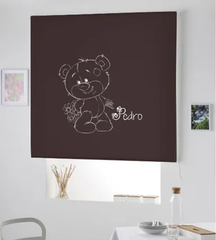 

Blind Iroa customizable Child/Teddy Bear Pedro! ROLLER BLINDS TRANSLUCENT! (CHOCOLATE 100X175)