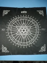 Mantel para Tarot, almohadilla de tarjeta de adivinación, péndulo mágico, pentculo, runas, Tarot, mesa de 30x30cm