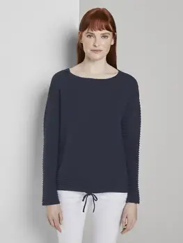 

Women's pullover Tom Tailor 659115 Solid Sweatshirt, Womens Casual Tops, Fashion Winter Autumn Womens Pullover, Black.