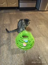 3 Levels Pet Cat Toy Funny Tower Tracks Disc Cat Tracks Toys Training Intelligence Amusement