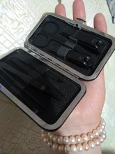 Juego de cortaúñas de acero inoxidable, tijeras profesionales, herramientas para uñas, recortador, aseo, manicura, 8 Uds.