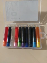Paquete de caja de 10 unidades, pluma estilográfica de color, bomba Convertidora de recarga de tinta, cartuchos recarga para pluma de 3,4mm