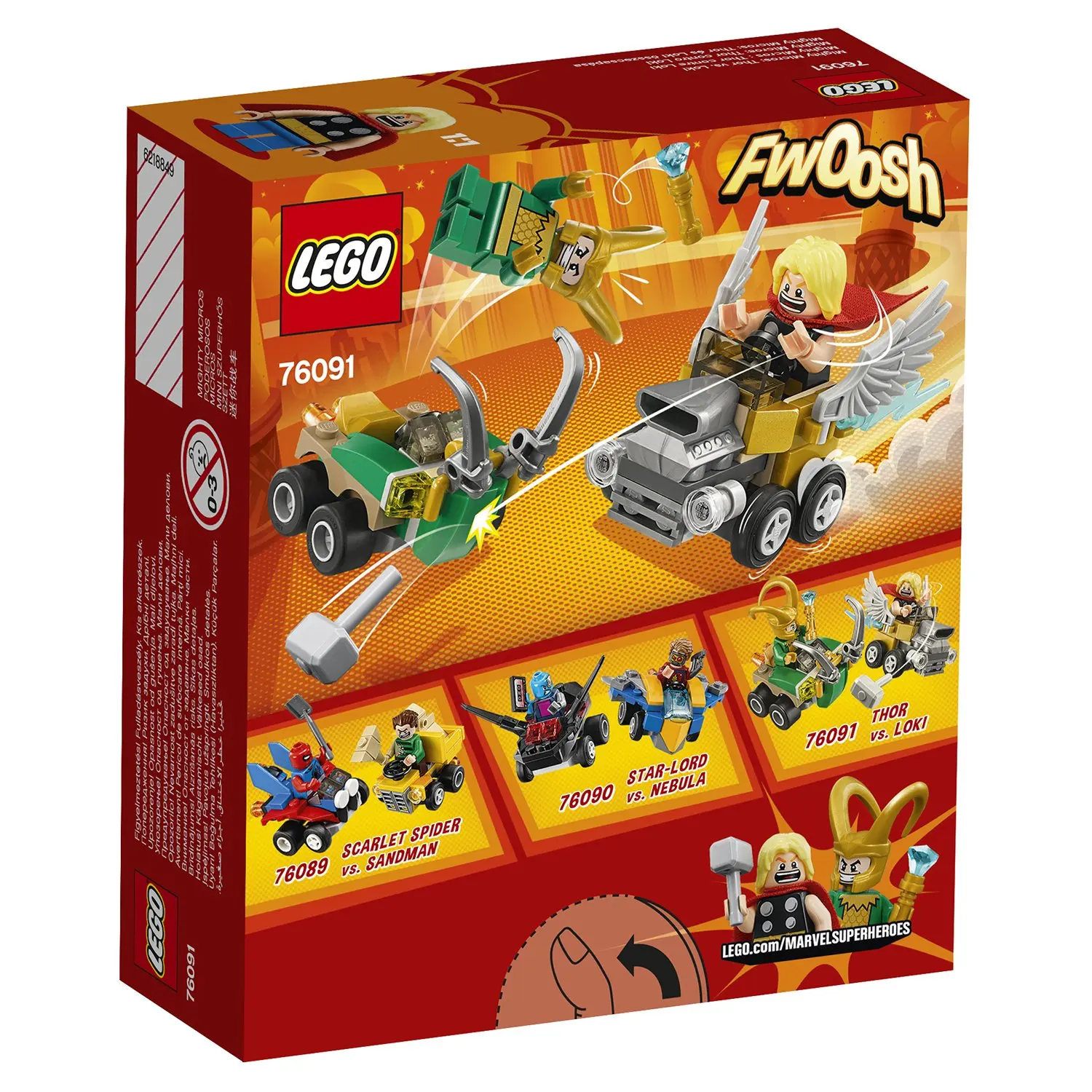 Конструктор LEGO Mighty Micros: Тор против Локи Super Heroes (76091)