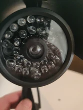 HONTUSEC-cámara falsa de seguridad CCTV para interior y exterior, con luz LED, alerta de seguridad, color negro