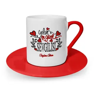 

Tailor-made The Most Beautiful Sweetheart Red Turkish coffee Cup