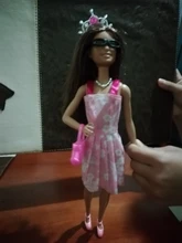 Conjunto de accesorios para muñecas Barbie, accesorios para muñecas Barbie, 32 artículos, 10 vestidos a la moda + 4 gafas + 6 collares + 2 bolsos + 10 zapatos