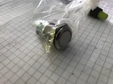 16mm 12mm interruptor de botón de metal botón impermeable circular plana Botón de luz LED auto-bloqueo auto-botón de Reinicio 1NO1NC