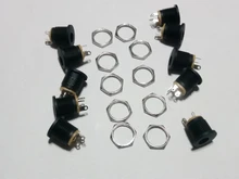 DIY Adapter Connector Jack-Socket Male-Plug Pin Pcb-Mount Plug-Jack DC 10PCS