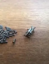 Screw-Bolt Countersunk-Head M1.4 Small Cross-Phillips Flat Black Mini M1.2 Micro 304-Stainless-Steel