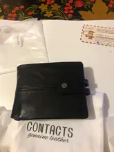 CONTACTS casuales de los hombres, carteras de cuero de Caballo Loco corto cerrojo monedero Cartera de diseño de cuero de vaca embrague carteras hombre autoteiras