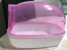 Animal-Accessories Container Hamster Bath-House Sand Small Non-Slip Clear 1PCS Rectangle