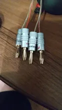 Banana-Connector Speaker Binding-Post 4mm Jack-Match Copper-Gold-Plated with 4pcs 24K