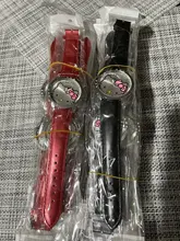 Reloj con diseño de dibujos animados para niños y niñas, pulsera analógica de cuarzo, regalo, Relojes de Cuero