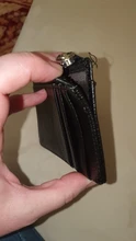 1PC pequeño de crédito cartera Multi-tarjeta de paquete de moda de la PU de la función de la cremallera Ultra-Delgado organizador caso estudiante mujeres monedero de la moneda