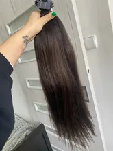 Cinta en extensiones de cabello humano, cinta de cabello humano Remy brasileño liso Natural, 20 piezas Invisible adhesiva