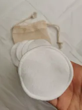 Almohadillas de algodón de bambú reutilizables, almohadilla lavable para quitar maquillaje, limpiador de piel Facial Suave, herramienta de belleza para el cuidado de la piel, 5/8/25 Uds.