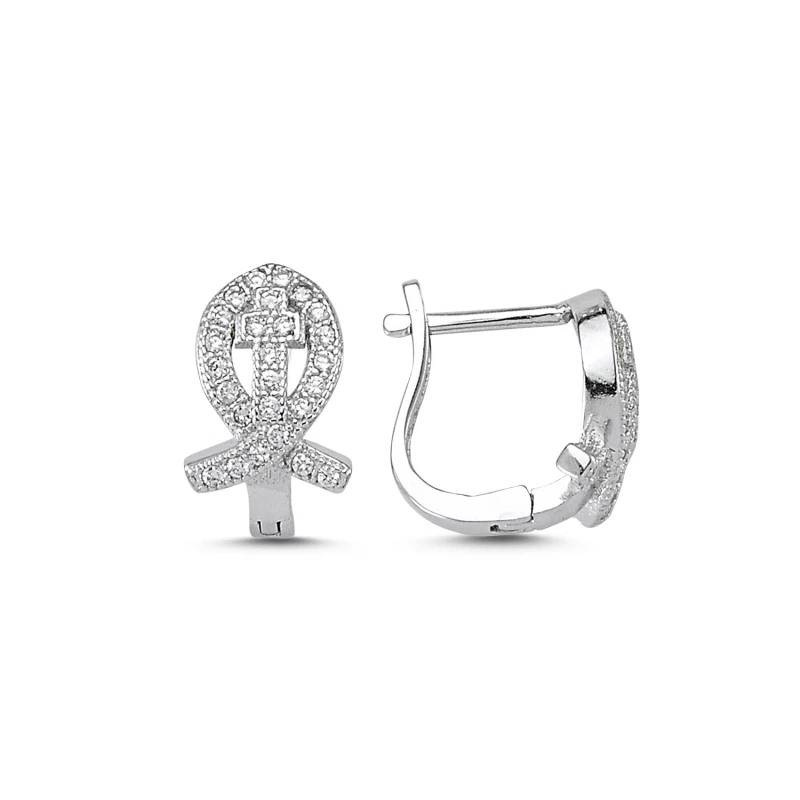 

Silver 925 Sterling Zircon Stone Earrings