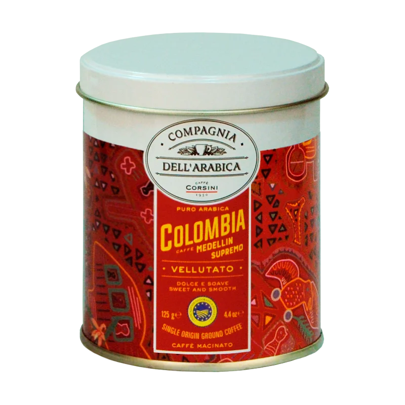 Coffee ground Colombia Medellin supremo 125g (iron pot) afbeelding