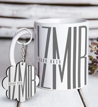 

Personalized Izmir White Mug and Keychain Gift Set Reliable Quality Cost Effective Gift Drink Solid Vicinity