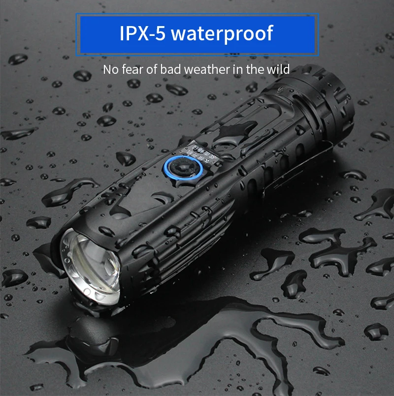 

Newest Most Powerful Xhp90 edc Led Flashlight Usb Rechargeable Zoom Torch Xhp50 Hunting Self Defense 26650 Battery Flash light