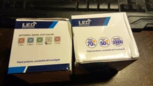 Luz LED redonda resistente al agua, barra de Ojos de Ángel, foco para motocicleta, todoterreno, coche, barco, luz de trabajo, 2 uds./1 Uds.