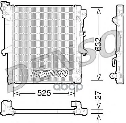 Радиатор Системы Охлаждения Mitsubishi L 200(05-) Denso арт. DRM45035