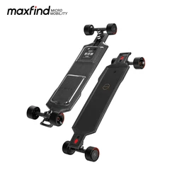 Electric Longboard Skateboard 1500W Hub Motor Skateboard Super-Comfortable MAXFIND FF Series with 96mm Oversize Wheels