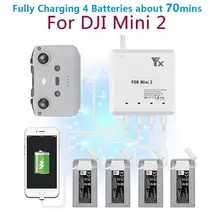 6 em 1 mavic mini 2 zangão carregador de bateria com porta carga usb controle remoto de carregamento para dji mini 2 zangão