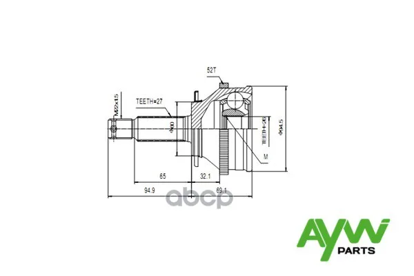 Шрус Внешний Aw1510020a Hyundai Santa Fe (4wd) 2.0-2.7 00 | Бытовая техника