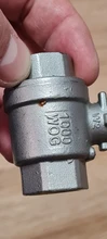 Stainless-Steel Ball-Valve Vinyl-Handle Female SS304 BSPT with 1-1/2-2P Full-Port 3/8-