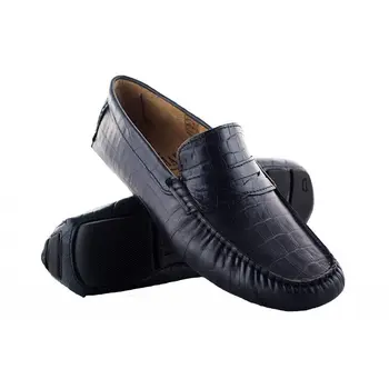 

Zerimar moccasins male leather with engraving croco