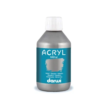 

Da0230250 acrylic paint metal metalliser. Darwi, 250 ml (080 Silver)