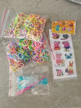 Loom-Bandas de goma para el pelo para niños, pulsera tejida, Juguetes DIY coloridos, regalo de Navidad, 2020