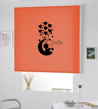 

Blind Iroa customizable Child/Girl in Moon! ROLLER BLINDS TRANSLUCENT! (ORANGE 100X175)