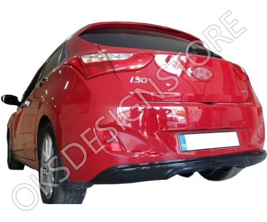 Для Hyundai İ30 2011 - 2016 насадка на задний бампер-диффузор (пластик) диффузор бампер |