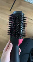 Secador de pelo 2 en 1 de un paso, voluminizador, cepillo de aire caliente, Alisador, rizador, cepillo para usar con secador de cabello