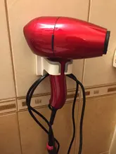 Wall-mounted Hair Dryer Holder Bathroom Hairdryer Hook Home ABS Storage Shelf