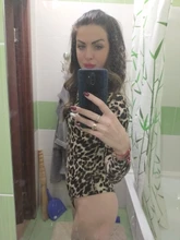 Body de leopardo para mujer, Tops de cuello alto de manga larga, Bodycon, monos ajustados, ropa Sexy para discoteca, otoño 2020