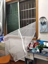 Window-Screen-Zipper Fly Curtain Mosquito-Proof-Net Insect Self-Adhesive Closing Indoor