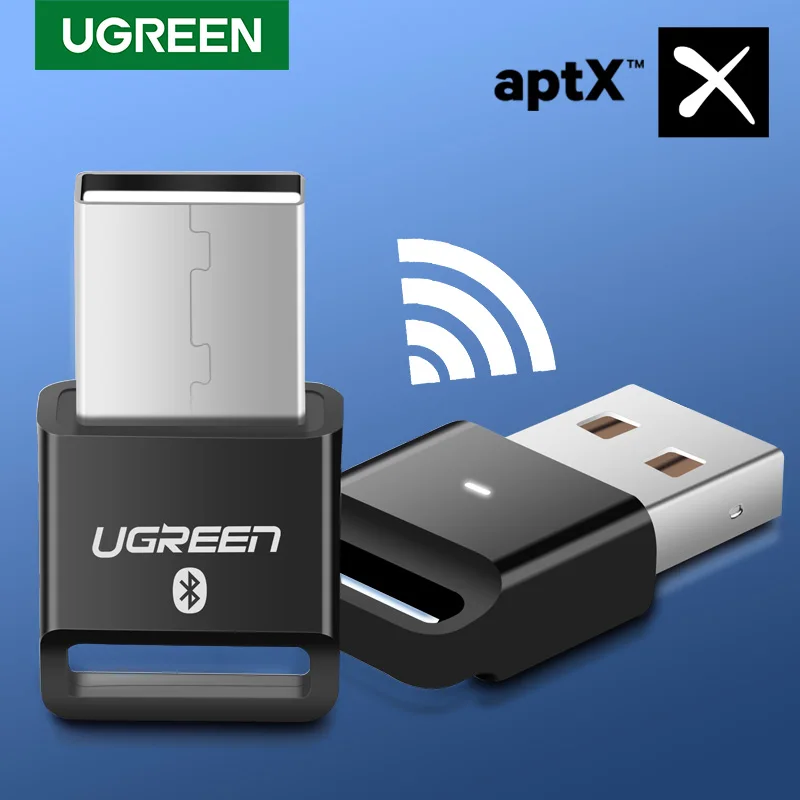UGREEN USB Bluetooth 4.0 Adapter Wireless Dongle Transmitter and Receiver for PC with Windows 10 8 7 XP Bluetooth Stereo Headset
